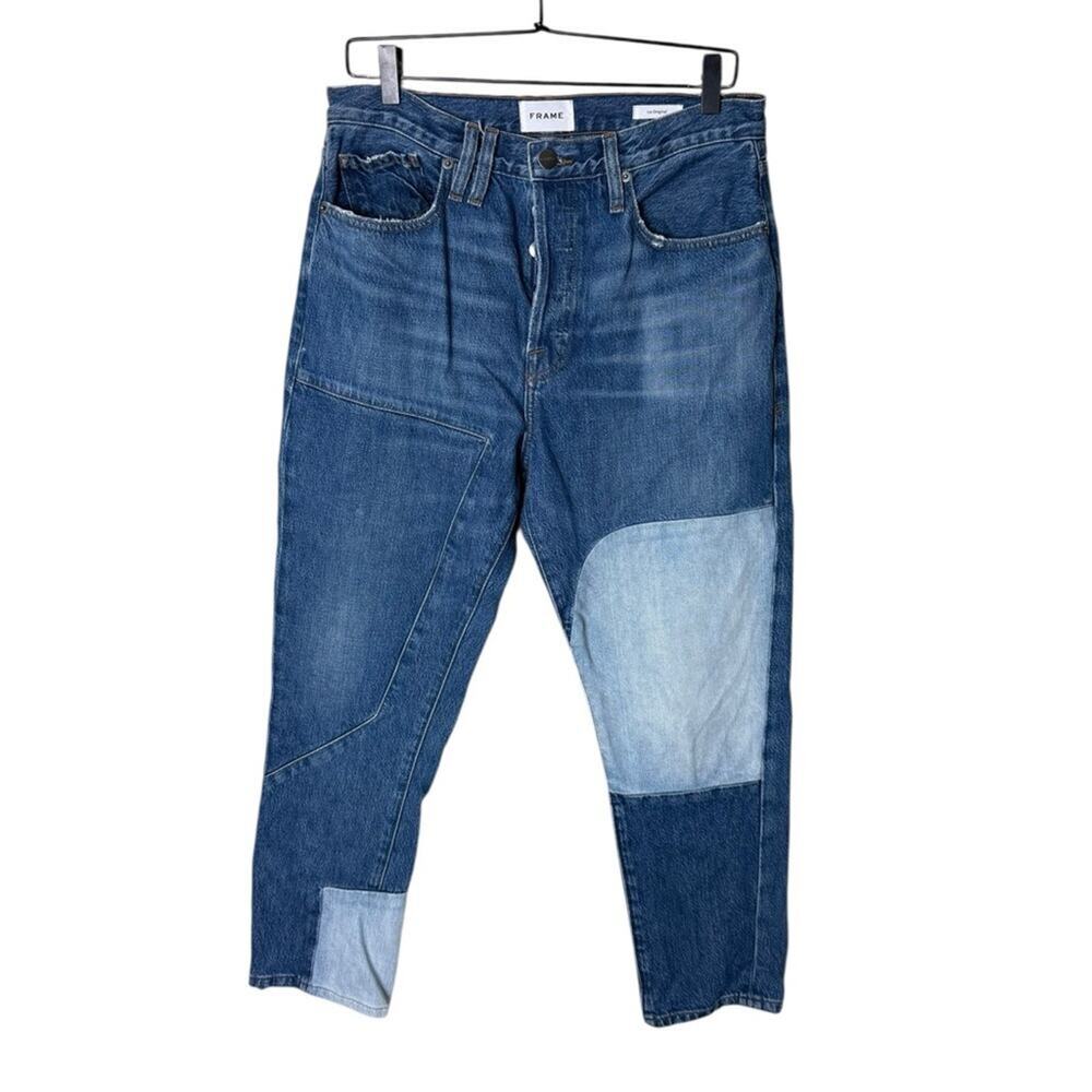 Frame Women’s Le Original Landa Mix Patchwork Jeans| Size 30 Straight leg - Picture 2 of 10
